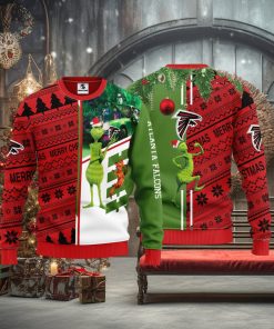 Atlanta Falcons Grinch & Scooby Doo Christmas Ugly Sweater 1
