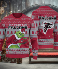 Atlanta Falcons Grinch Ugly Christmas Sweater