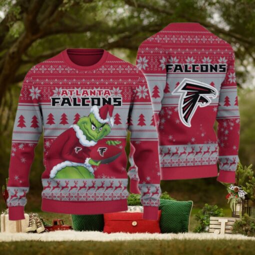 Atlanta Falcons Grinch Ugly Christmas Sweater