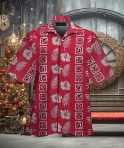 Atlanta Falcons Hawaiian Elegance Short Sleeve Shirt Button Up Tropical Design