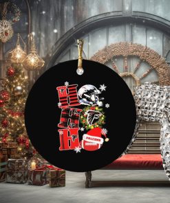 Atlanta Falcons Ho Ho Ho Merry Christmas Ornament