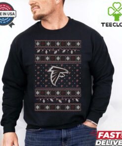 Atlanta Falcons Holiday Lights Sweater Long Sleeve T Shirt 2 Atlanta Falcons Holiday Lights Sweater Long Sleeve T Shirt