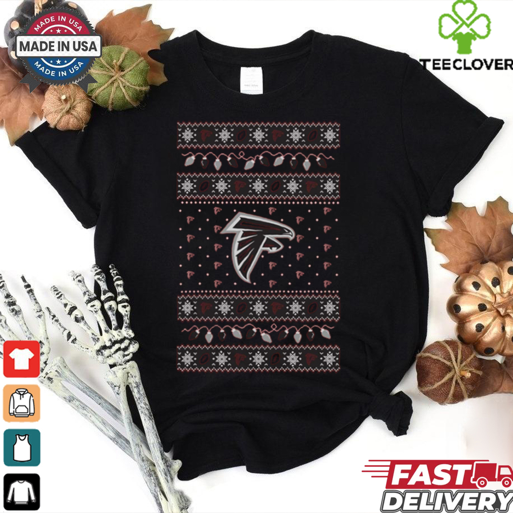 Atlanta Falcons Holiday Lights Sweater Long Sleeve T Shirt Atlanta Falcons Holiday Lights Sweater Long Sleeve T Shirt