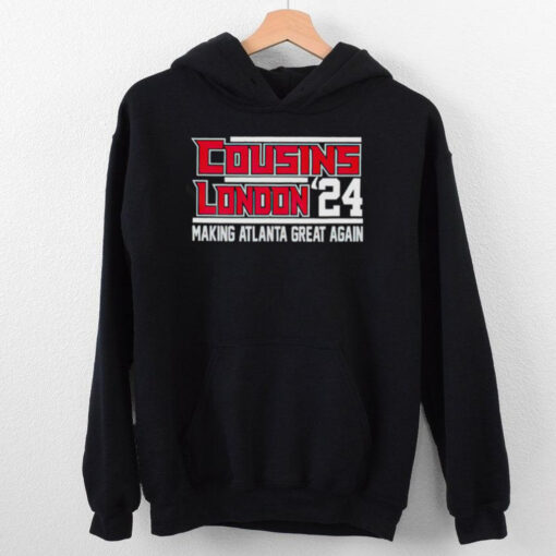 Atlanta Falcons Kirk Cousins Drake London 24 make Atlanta great again hoodie, sweater, longsleeve, shirt v-neck, t-shirt