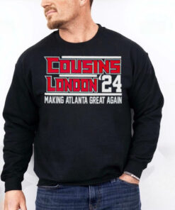 Atlanta Falcons Kirk Cousins Drake London 24 make Atlanta great again hoodie, sweater, longsleeve, shirt v-neck, t-shirt