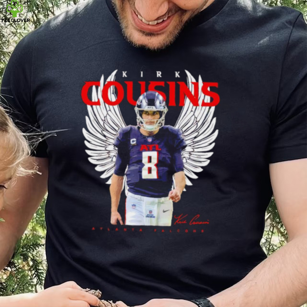 Atlanta Falcons Kirk Cousins with wings signature shirt Atlanta Falcons Kirk Cousins with wings signature shirt