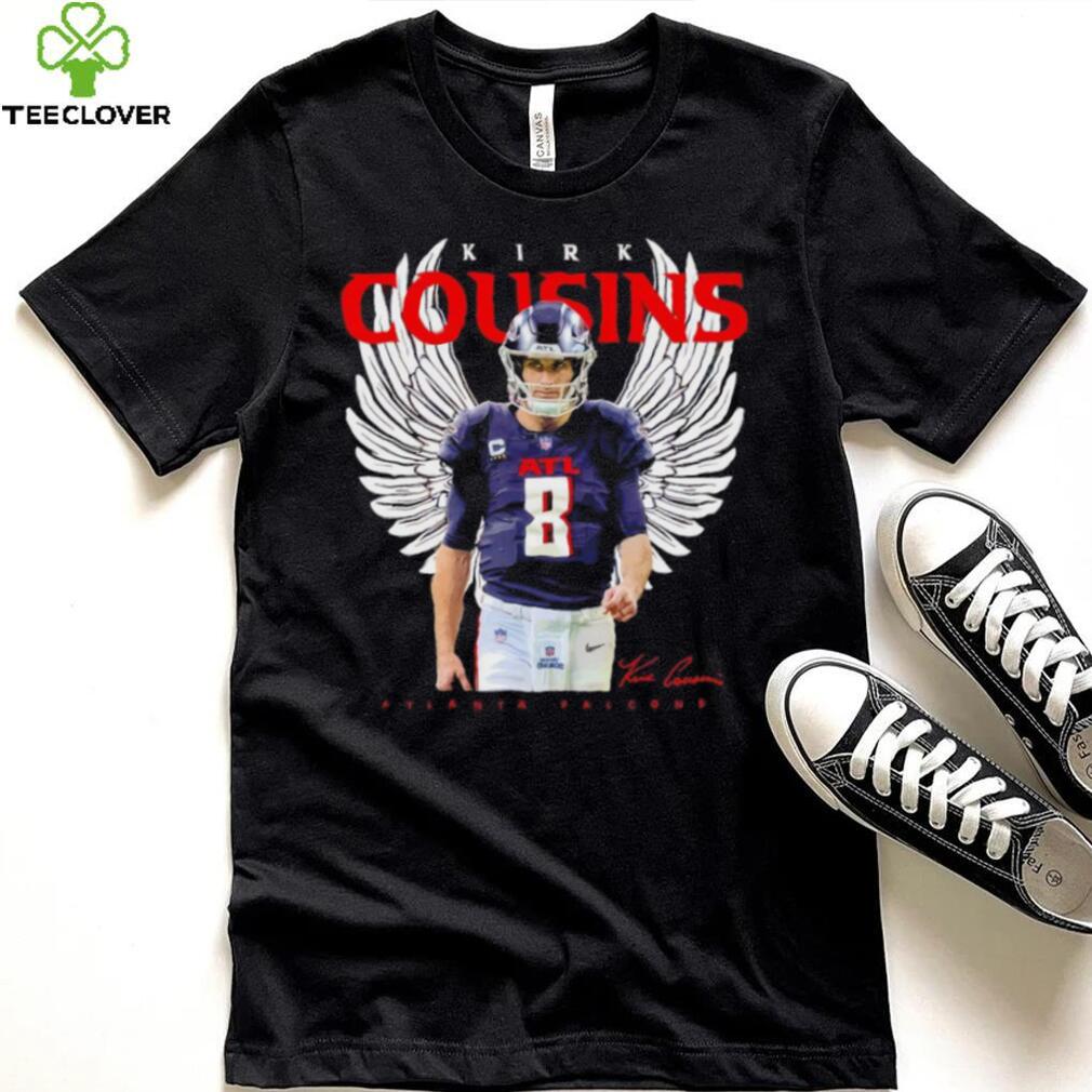 Atlanta Falcons Kirk Cousins with wings signature shirt Atlanta Falcons Kirk Cousins with wings signature shirt