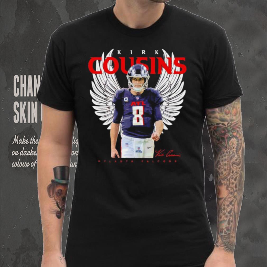 Atlanta Falcons Kirk Cousins with wings signature shirt Atlanta Falcons Kirk Cousins with wings signature shirt