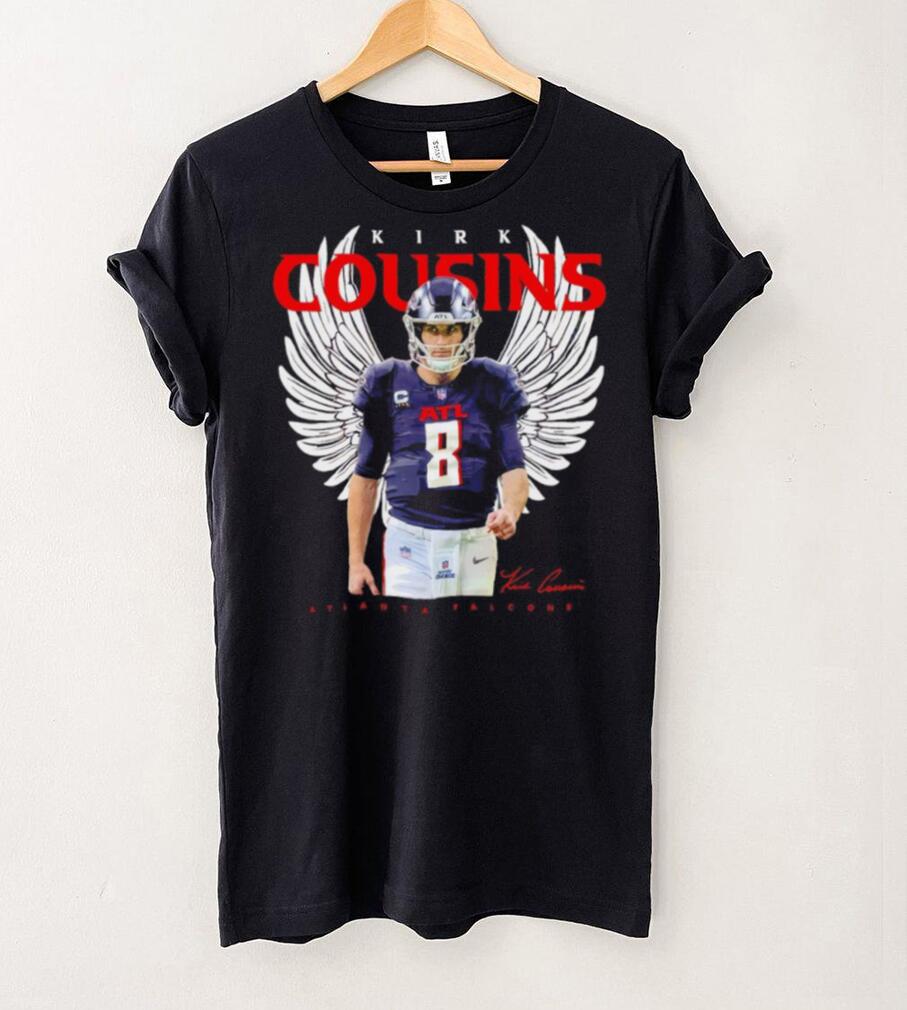 Atlanta Falcons Kirk Cousins with wings signature shirt Atlanta Falcons Kirk Cousins with wings signature shirt