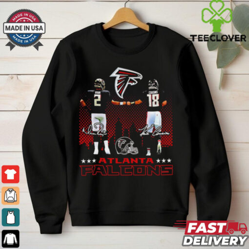 Atlanta Falcons Matt Ryan and Kirk Cousins signature 2024 hoodie, sweater, longsleeve, shirt v-neck, t-shirt