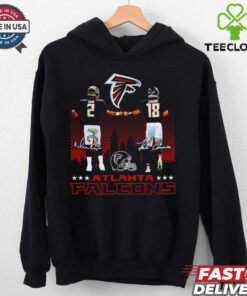 Atlanta Falcons Matt Ryan and Kirk Cousins signature 2024 hoodie, sweater, longsleeve, shirt v-neck, t-shirt