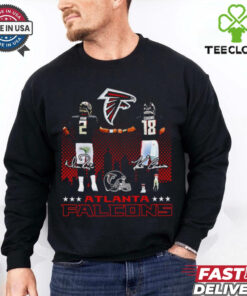 Atlanta Falcons Matt Ryan and Kirk Cousins signature 2024 hoodie, sweater, longsleeve, shirt v-neck, t-shirt