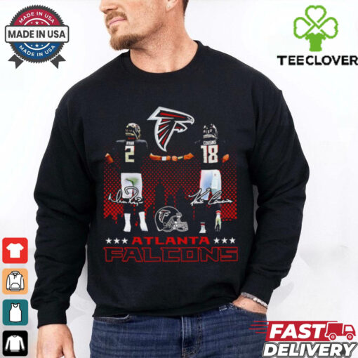 Atlanta Falcons Matt Ryan and Kirk Cousins signature 2024 hoodie, sweater, longsleeve, shirt v-neck, t-shirt