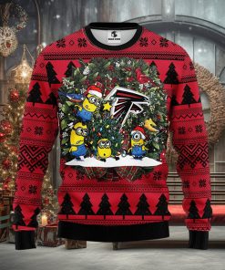 Atlanta Falcons Minion Christmas Ugly Sweater