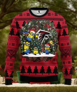 Atlanta Falcons Minion Christmas Ugly Sweater