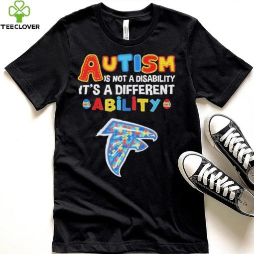 Atlanta Falcons NFL Autism Is Not A Disability 2024 Shirt