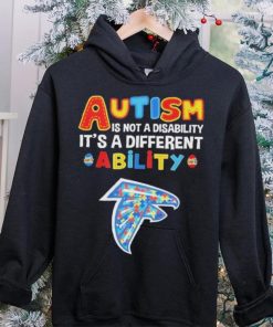 Atlanta Falcons NFL Autism Is Not A Disability 2024 Shirt