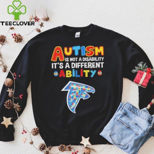 Atlanta Falcons NFL Autism Is Not A Disability 2024 Shirt