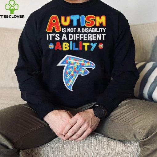 Atlanta Falcons NFL Autism Is Not A Disability 2024 Shirt