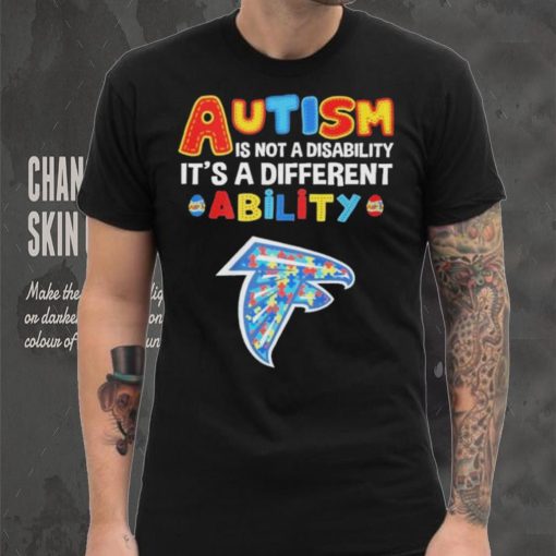 Atlanta Falcons NFL Autism Is Not A Disability 2024 Shirt