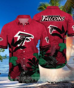 Atlanta Falcons NFL Flower 3D All Over Print Hawaiian Shirt