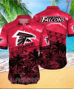 Atlanta Falcons NFL Flower All Over Print Hawaiian Shirt