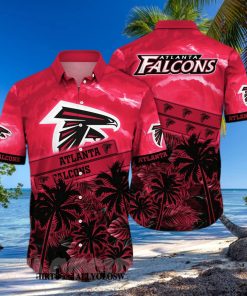 Atlanta Falcons NFL Flower All Over Print Hawaiian Shirt