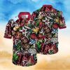 America Mexico Flag United on this Patriotic Hawaiian Shirt