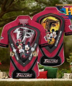 Atlanta Falcons NFL Hawaiian Shirt Graphic Mickey Halloween Night Style For Fans