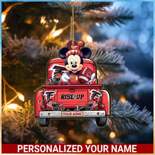 Atlanta Falcons NFL Mickey Ornament Personalized Your Name SP12102332ID05