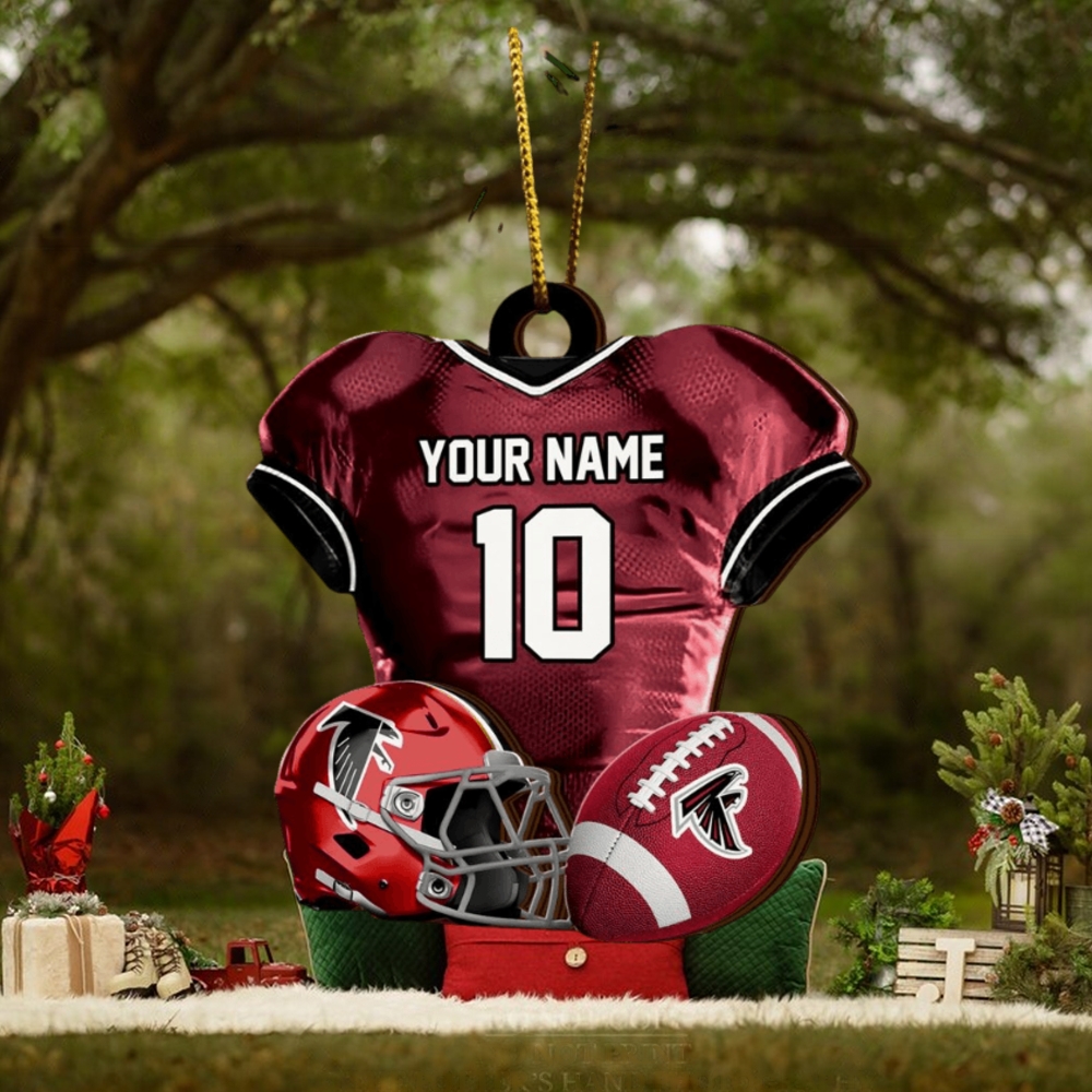 Atlanta Falcons NFL Sport Ornament Custom Name And Number Atlanta Falcons NFL Sport Ornament Custom Name And Number