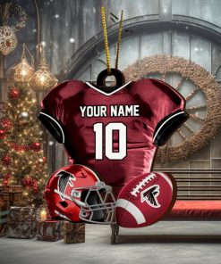 Atlanta Falcons NFL Sport Ornament Custom Name And Number