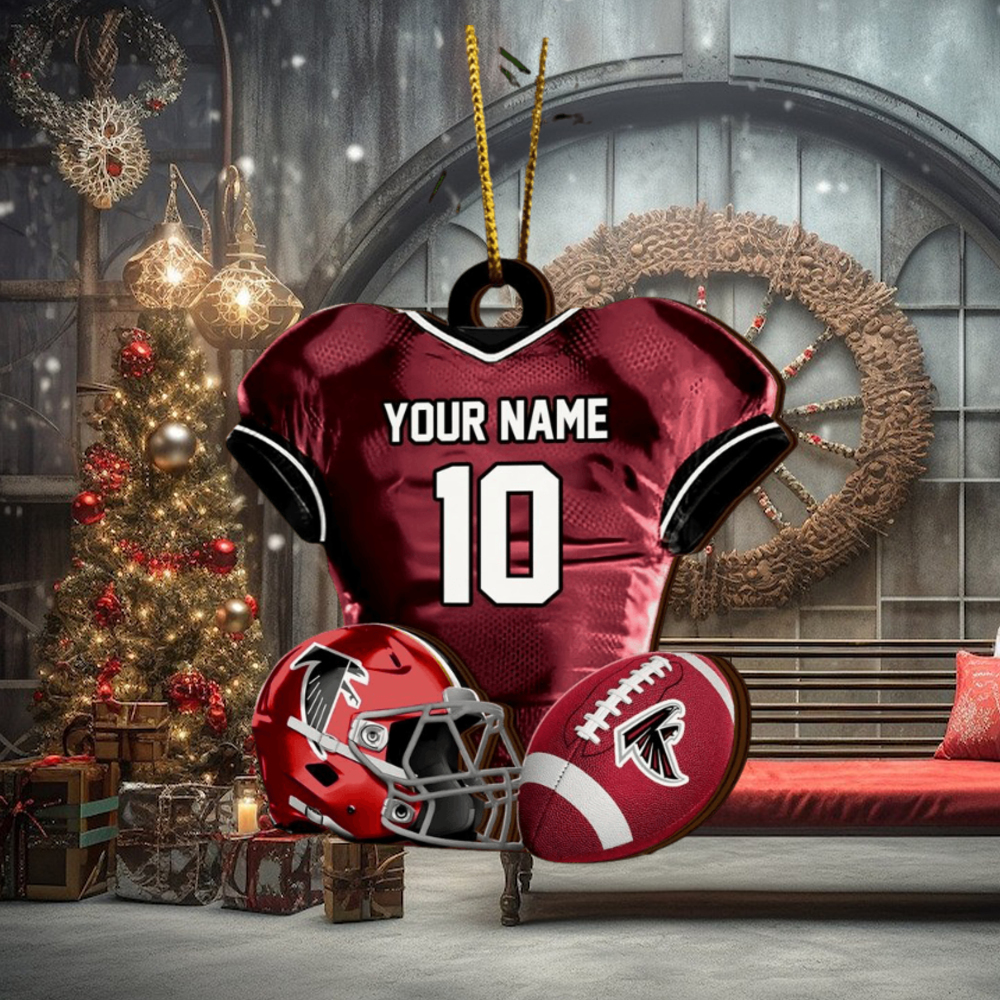 Atlanta Falcons NFL Sport Ornament Custom Name And Number Atlanta Falcons NFL Sport Ornament Custom Name And Number