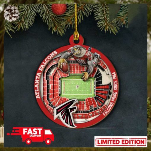 Atlanta Falcons NFL Stadium View Christmas Tree Decorations Ornament