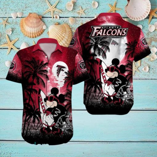 Atlanta Falcons NFL Team Logo Baby Yoda Hawaiian Shirt