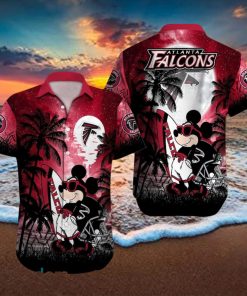 Atlanta Falcons NFL Team Logo Baby Yoda Hawaiian Shirt