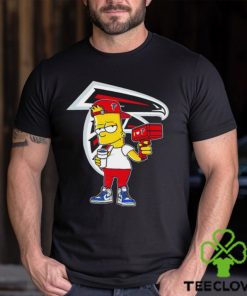 Atlanta Falcons NFL X Bart Simpson cartoon shirt