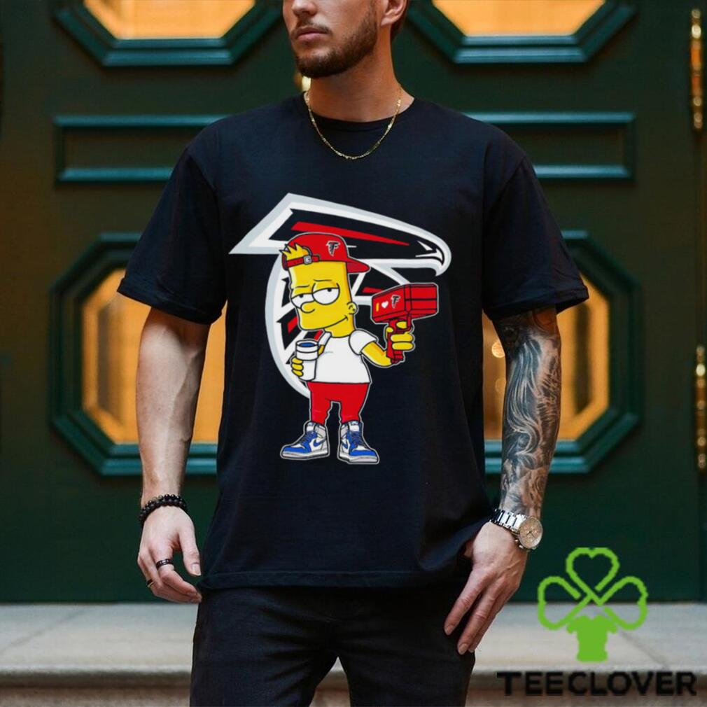 Atlanta Falcons NFL X Bart Simpson cartoon shirt Atlanta Falcons NFL X Bart Simpson cartoon shirt