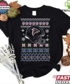 Atlanta Falcons NFL football Christmas helmet shirt