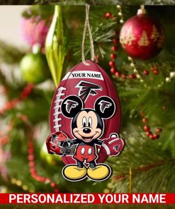 Atlanta Falcons Personalized Your Name Mickey Mouse And NFL Team Ornament SP161023161ID03