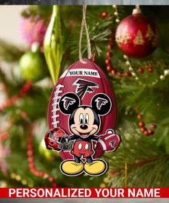 Atlanta Falcons Personalized Your Name Mickey Mouse And NFL Team Ornament SP161023161ID03