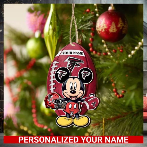 Atlanta Falcons Personalized Your Name Mickey Mouse And NFL Team Ornament SP161023161ID03