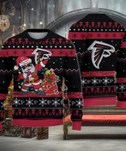 Atlanta Falcons Santa Claus Ugly Christmas Sweater