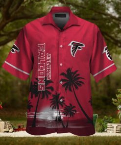 Atlanta Falcons Short Sleeve Button Up Shirt Hawaiian Tropical