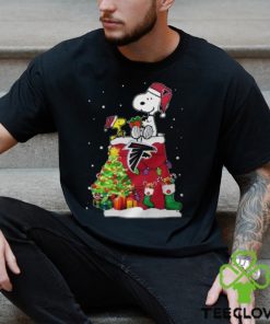 Atlanta Falcons Snoopy And Woodstock Christmas Shirt