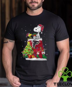 Atlanta Falcons Snoopy And Woodstock Christmas Shirt