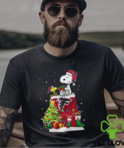 Atlanta Falcons Snoopy And Woodstock Christmas Shirt