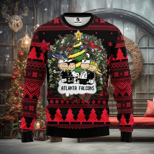 Atlanta Falcons Snoopy Christmas Ugly Sweater