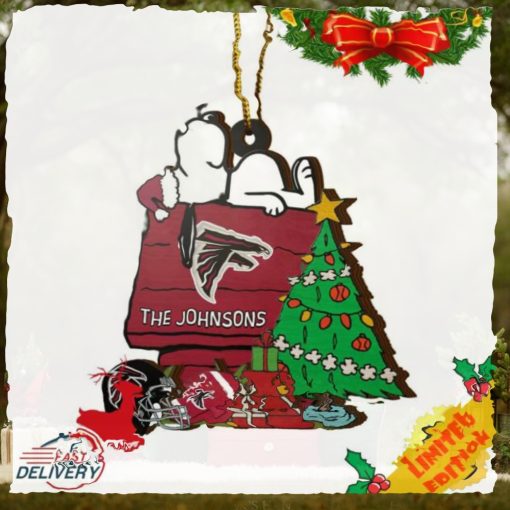 Atlanta Falcons Snoopy NFL Sport Ornament Custom Name