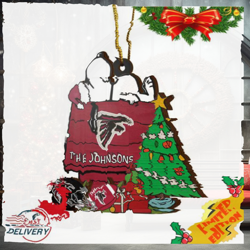 Atlanta Falcons Snoopy NFL Sport Ornament Custom Name Atlanta Falcons Snoopy NFL Sport Ornament Custom Name